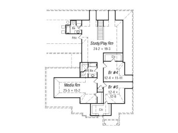 2nd Floor Plan, 061H-0139