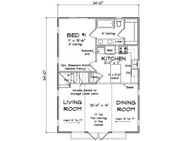 1st Floor Plan, 059H-0254