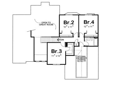 2nd Floor Plan, 031H-0404