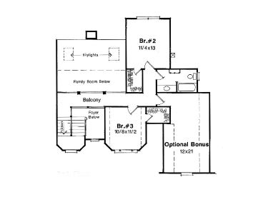2nd Floor Plan, 030H-0045