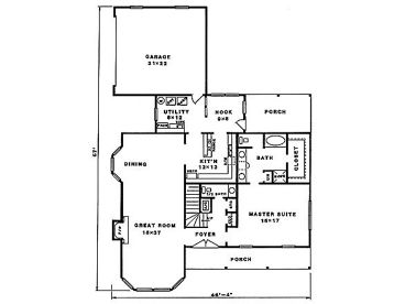 1st Floor Plan, 004H-0065
