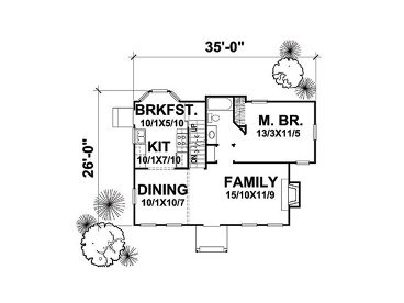 1st Floor Plan, 016H-0019
