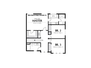 2nd Floor Plan, 034H-0175