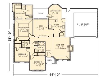 Floor Plan, 054H-0066
