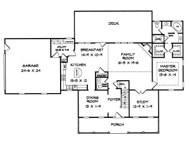 1st Floor Plan, 019H-0008