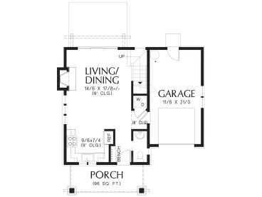 1st Floor Plan, 034H-0480