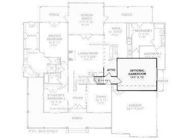 2nd Floor Plan, 059H-0015