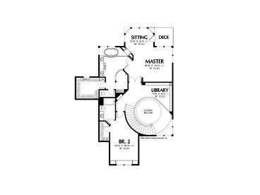 2nd Floor Plan, 034H-0135