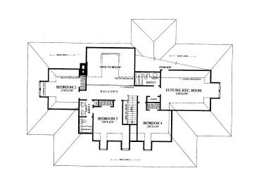 2nd Floor Plan, 063H-0009