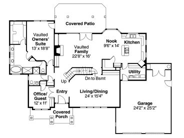 1st Floor Plan, 051H-0031