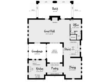 1st Floor Plan, 052H-0089