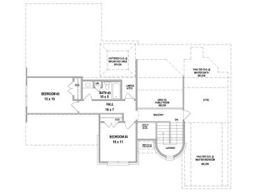 2nd Floor Plan, 006H-0179
