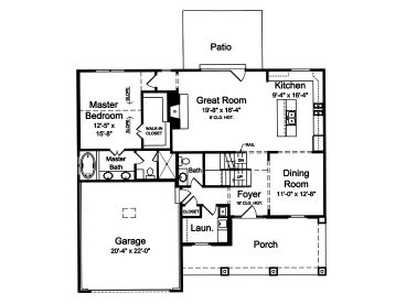 1st Floor Plan, 046H-0073