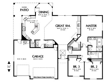 Floor Plan, 034H-0074