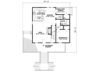 1st Floor Plan, 025H-0155