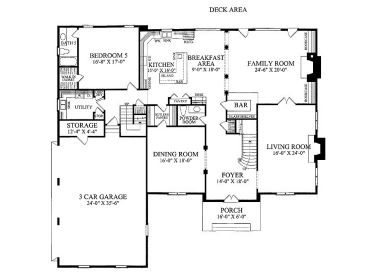 1st Floor Plan, 063H-0039