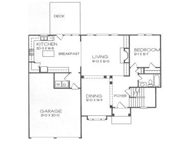 1st Floor Plan, 045H-0022