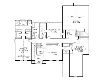 2nd Floor Plan, 007H-0102