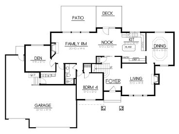 1st Floor Plan, 026H-0059