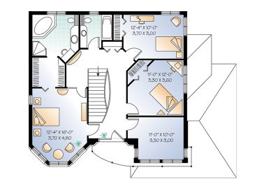 2nd Floor Plan, 027H-0046