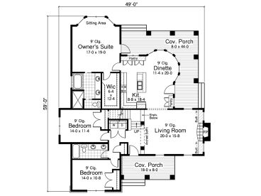 1st Floor Plan, 023H-0094