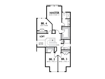 2nd Floor Plan, 034H-0101