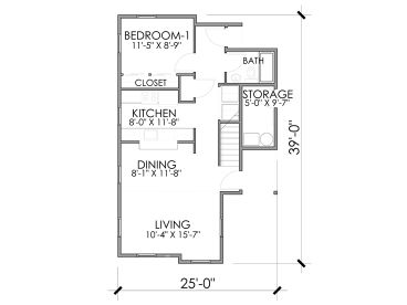 1st Floor Plan, 056H-0006
