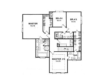 2nd Floor Plan, 030H-0074