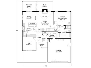 1st Floor Plan, 051H-0226