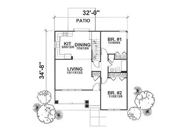 1st Floor Plan, 016H-0009