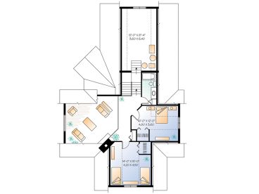 2nd Floor Plan, 027H-0015