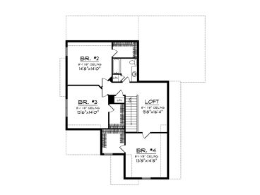 2nd Floor Plan, 020H-0384