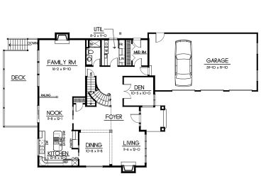 1st Floor Plan, 026H-0063