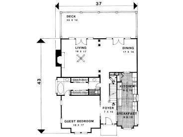 1st Floor Plan, 007H-0107