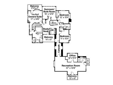 2nd Floor Plan, 051H-0137