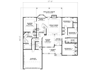 1st Floor Plan, 025H-0113