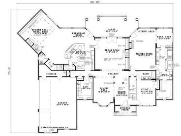 1st Floor Plan, 025H-0047
