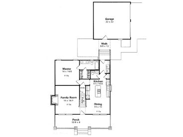 1st Floor Plan, 030H-0017
