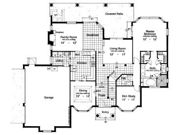 1st Floor Plan, 043H-0130