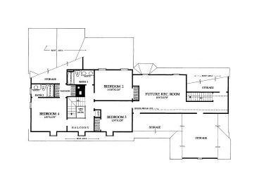 2nd Floor Plan, 063H-0167