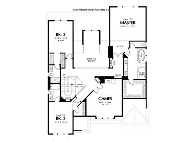 2nd Floor Plan, 034H-0051