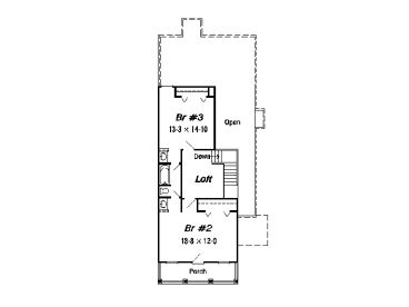 2nd Floor Plan, 061H-0041