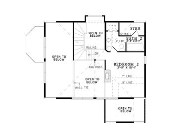 2nd Floor Plan, 025L-0005