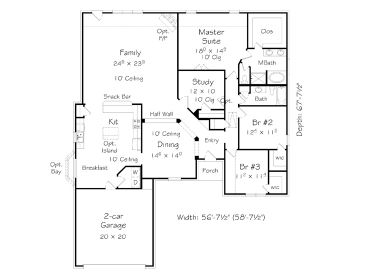 Floor Plan, 061H-0175