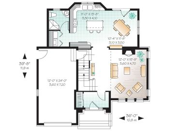 1st Floor Plan, 027H-0081