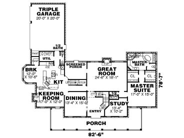 1st Floor Plan, 011H-0027