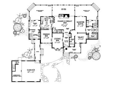 1st Floor Plan, 057H-0017