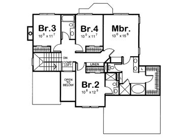 2nd Floor Plan, 031H-0128