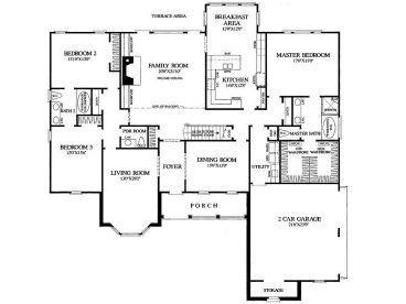 1st Floor Plan, 063H-0076