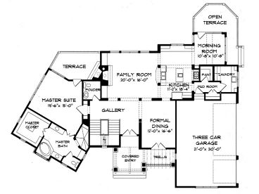 1st Floor Plan, 029H-0041